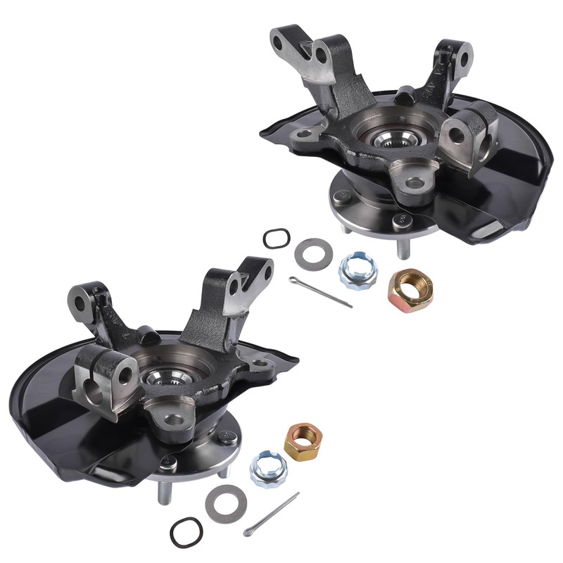 Flynsu Pair Front Steering Knuckle & Wheel Hub Bearing Assembly