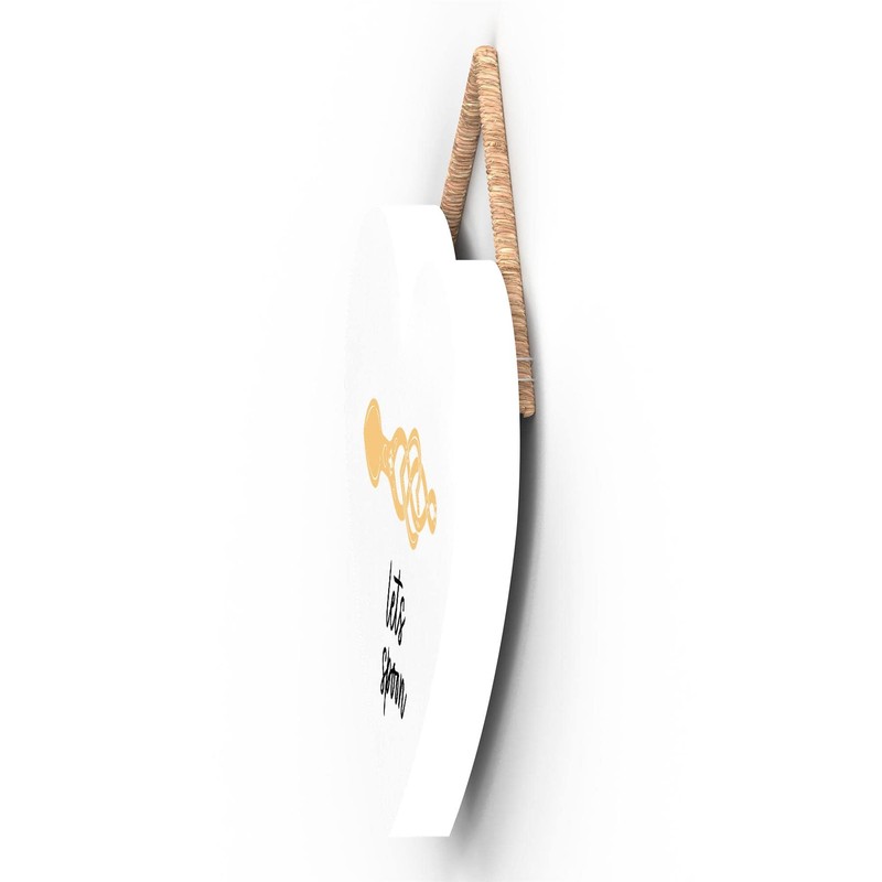 Global Designs Lets Spoon Welsh Love Spoon Wooden Heart Hanging