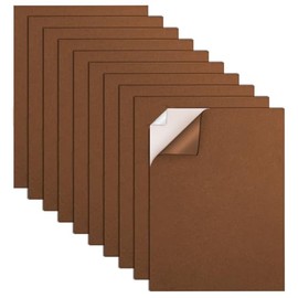 MEARCOOH Self Adhesive Foam Sheets, Brown 9x12 Inch 2mm Sticky Eva Foam Paper for Crafts Cardmaking Photo Frames Classroom Scrapbooking Christmas Crafts (Brown 10 Sheets)