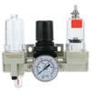 Air Oil Water Separator Triplet Automatic Drainage Pressure Regulator Aluminum