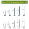 LIONMAX Pocket Hole Screws Assortment Kit, 720 PCS in 5