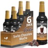 Swiss Chocolate Mocha Syrup by Syruvia 6-Pack, 25.4 fl oz,