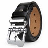 JingHao Men's Belt, Large Size, Genuine Leather, Casual Jeans Belt,