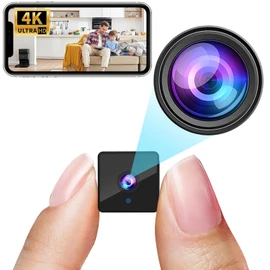 4K Wireless Wifi Camera,Upgrade 4K,1800mAh Battery Powered,WiFi Wireless Nanny Cam Home Security Camera Tiny Office Secret Surveillance Cam with 100 Days Standby AI Human Detection Auto Night Vision