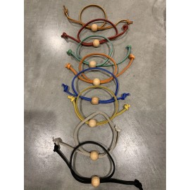 Chemex Leather Tie Band and Wood Bead, Natural or Colors, Original Chemex Prod. - Black, Chemex Coffee maker Replacement Leather Tie