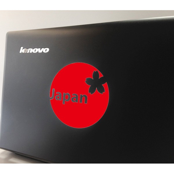 nc-smile Japan Cherry Blossom Sticker Red 4.3 inches (11 cm)