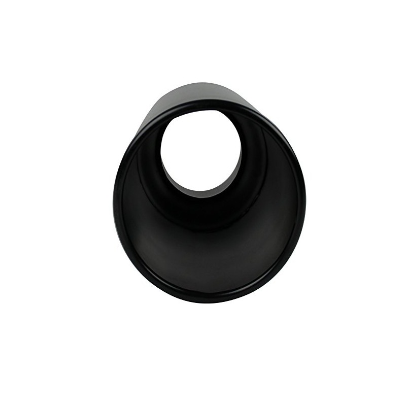 Spec-D Tuning 4"Inlet/6" Outlet Black Stainless Steel Truck Bolt-On Exhaust