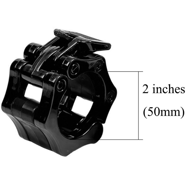 Barbell Clamps Olympic Barbell Collars Dumbbell Spinlock Clips 50mm Weight