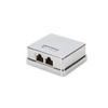 DIGITUS Junction Box Cat-6-2 Port RJ45 - Surface-Mounted Housing -