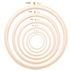 Embroidery Hoop Set, 6 Sizes Plastic Circle Cross Stitch Hoop
