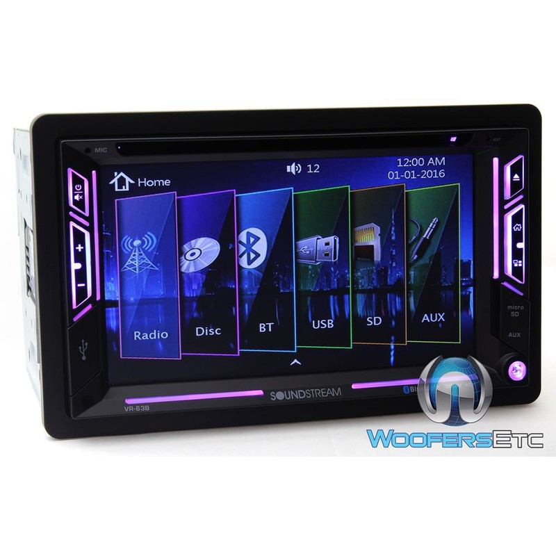 Soundstream VR‐63B in Dash Media, 6.2"