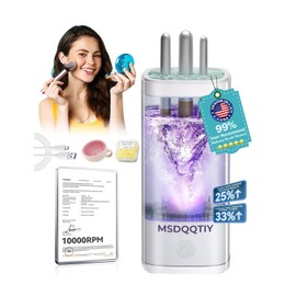 2026 Upgrade Makeup Brush Cleaner Machine【NO.1-12X Cleaning Power】Electric Makeup Brush Cleaner【International Certification - 10000RPM Turbo