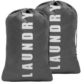 2Pcs Extra Large Laundry Bag Portable Laundry Store Bag Drawstring Travel Laundry Bag Foldable Clothes Hamper Hold up to 26lbs Clothes Dirty Clothes Bag Laundry Hamper for Home Travel ...