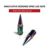 20 Pc Short Spike Lug Nuts 12x1.5 Neo Chrome