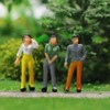 P75W 100PCS 1:75 Painted Figures for Model Trains OO scale
