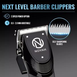 Unbranded Novah Professional Hair Clippers for Men Professional Barber Clippers and Tri.