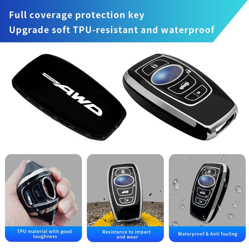 TPU Key Fob Cover for Forester Crosstrek Outback Ascent Legacy,