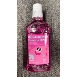 Up And Up 3 New Up And Up Kids Anticavity Fluoride Rinse, Alcohol Free, Bubble Gum 16.9oz