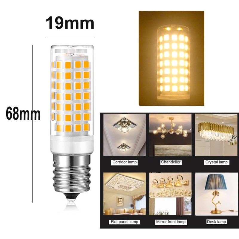 E17 LED Bulbs Dimmable 5W Microwave Over Stove Bulb, 40W