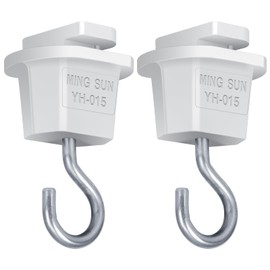 Joint Lighting, 2-Pack, Hanging Hook for Duct Rail, Wiring Duct Rail, Lighting Fixture Parts, GT-GJ-W-2B, For Lighting Rails, Adapter, Hook, Rail Hook, Hanging Hook, Load Capacity 11.0 lbs (5 kg),