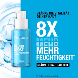 Neutrogena Hydro Boost Ultra Moisturising Serum, Fragrance-Free Face Serum with Hyaluronic Acid, Amino Acids & Electrolytes, Moisturising Face Care Serum for All Skin Types (30 ml)