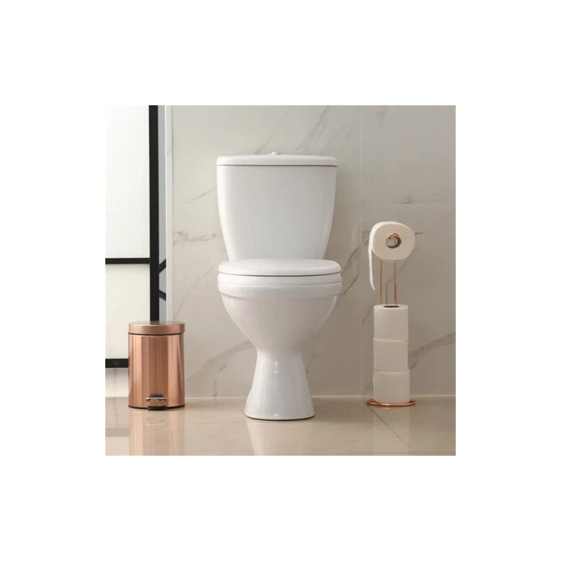 Design House Dalton Round Wood Toilet Seat in White