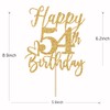 Decoración para tartas de feliz cumpleaños 54, 54 decoraciones de