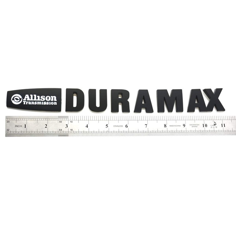 Aimoll 2pcs Allison Duramax Badges Emblems Replacement for Silverado 2500