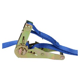 Blue Ratchet Strap Tie Down Trailer 4m Hook Cargo Strap 325kg Lashing SM003