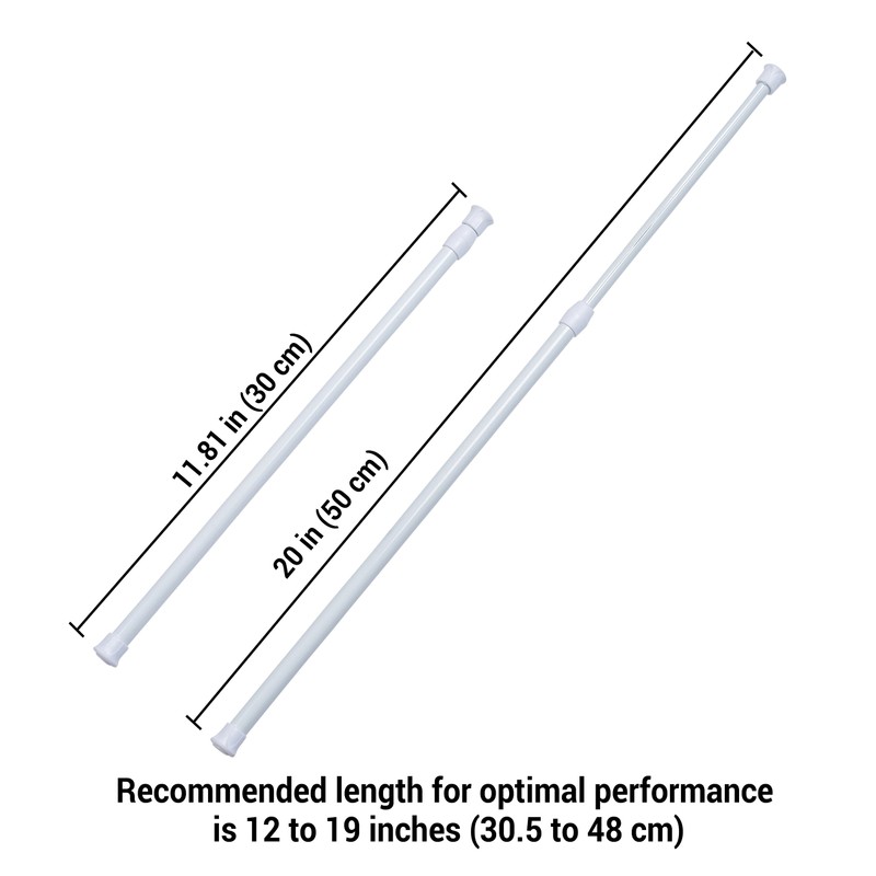 Danily 8 Pack Cupboard Bars Adjustable Spring Tension Rods 30