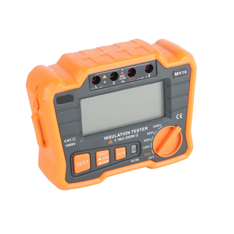 Digital Megohm Meter Electrical Earth Resistance Insulation Tester High Accuracy
