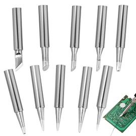 10-Pack 900M-T Series Soldering Iron Tips, High-Precision Soldering Tips for Electronics and DIY Projects, Durable and Heat Resistant