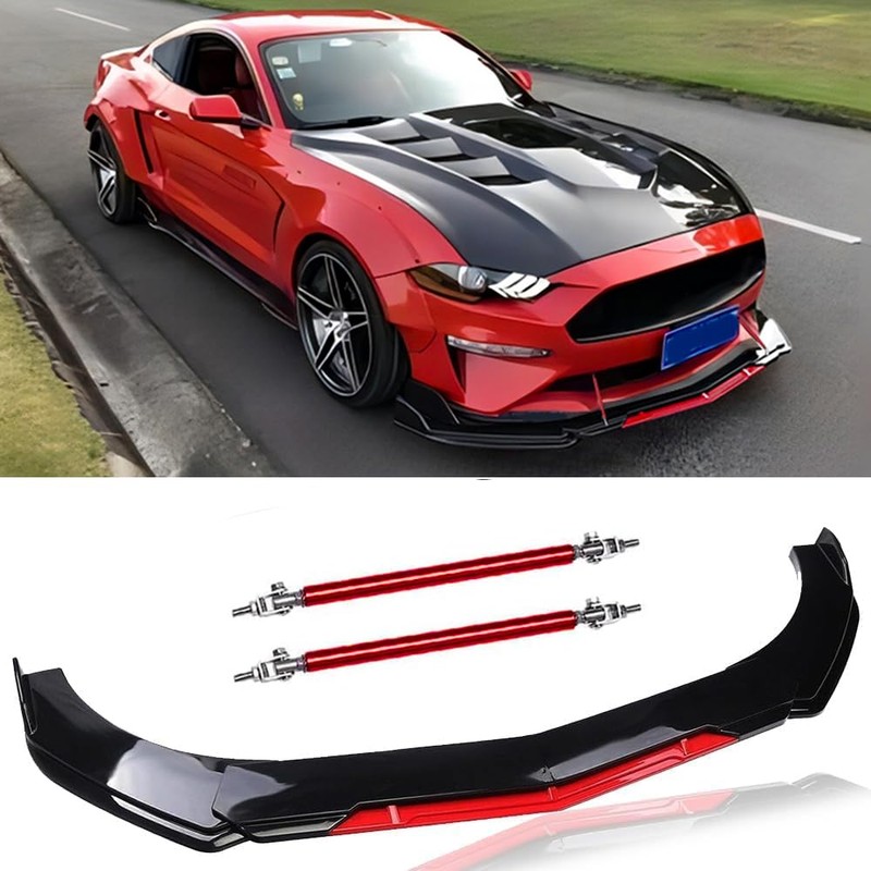 Universal Front Bumper Lip Chin Spoiler Splitter Diffuser Guard Wing
