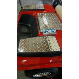PBR PRODUCTS Club Car Golf Cart DS 5 piece kit. DIAMOND PLATE Bagwell fender top access cover