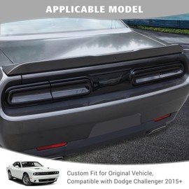 Jimen 4PCS Tail Light Cover Trim Compatible with Dodge Challenger 2015-2023