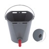 8L Plastic Feeder Bucket with Nipples Check Valves Feeding Equipment