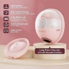 MUMIOR Heated Base Hands Free Wearable Breast Pump with 4