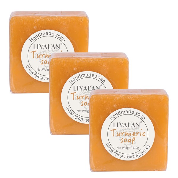 LIYALAN LIYALAN Turmeric Soap Bar 3.88 oz each Bar for