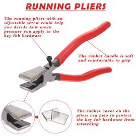 8 Pieces Glass Mosaic Cutter Kits, Including Wheeled Glass Tile Nipper, Glass Running Plier, Breaking Plier, Hex Wrench and Pencil Style Oil Feed Glass Cutting Tool, 2 Blades and Oil Dispenser