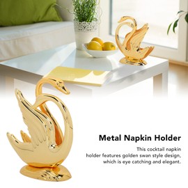 Swan Napkin Holder, Metal Napkin Holder, Golden Modern Napkin Holder for Bar, Hotel, Restaurant, Festival Decoration