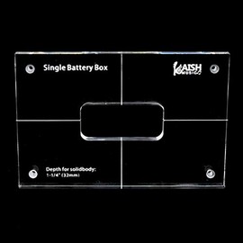 KAISH Acrylic Guitar/Bass Single Battery Box Routing Template