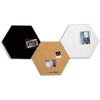 Juvale 3 Pack Hexagon Cork Board Tiles with Push Pins