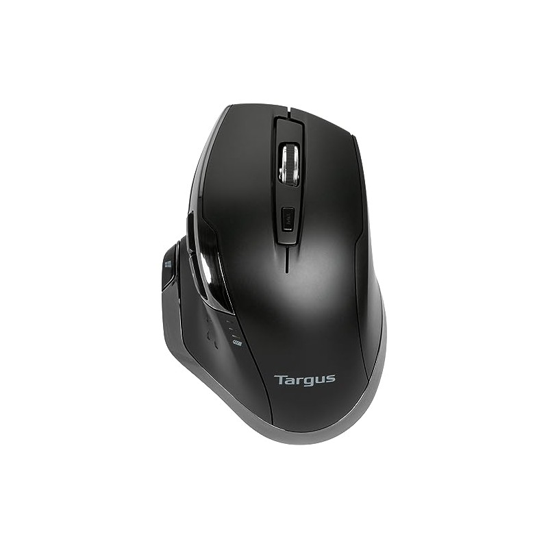 Targus Ergonomic Mouse, Anti Microbial, BlueTrace - Black (AMW584GL)