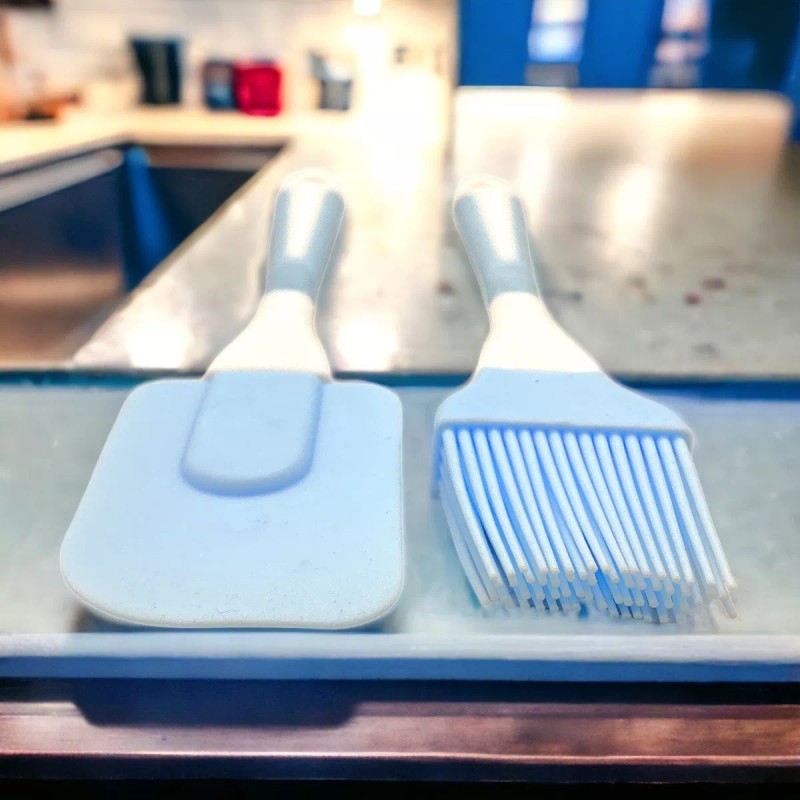 A4f Solutions Espatula Miserable + Brocha Silicon Cocina Reposteria Pastel