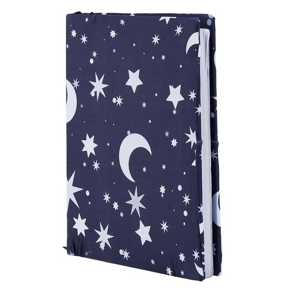 NICENEEDED Stretchable Book Cover, Moon Sun Traot Book Sleeve, Adjustble