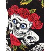 TLY Womens Cute Floral Skull Skirt Canvas Apron Halter Tie