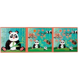 Scratch 276181156 Panda Magnetic Home and Travel, Puzzle for Children from 3 Years