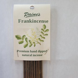20 Sticks 11" Long Hand Dipped Natural Incense by Paine's Made in USA (Frankincense)