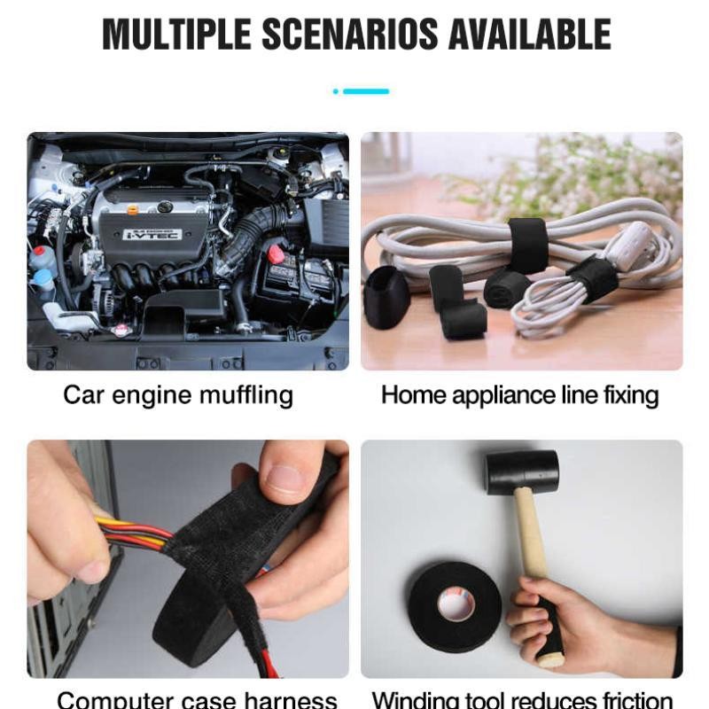 Electrical Tape for Wires, Heat-Resistant Flame Retardant Adhesive Cloth Tape, High