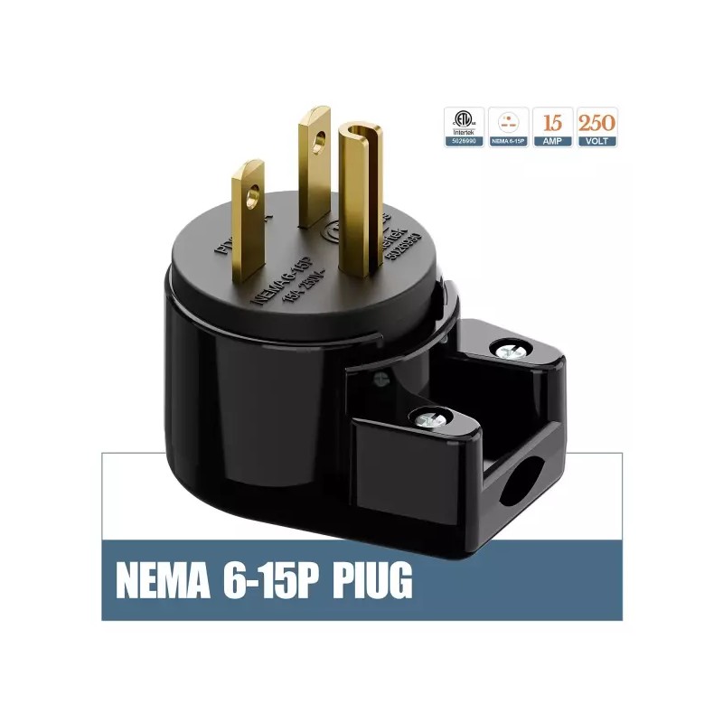 WINXUS 90도 네마 6-15P 플러그 WINXUS 15A 250V DIY USA